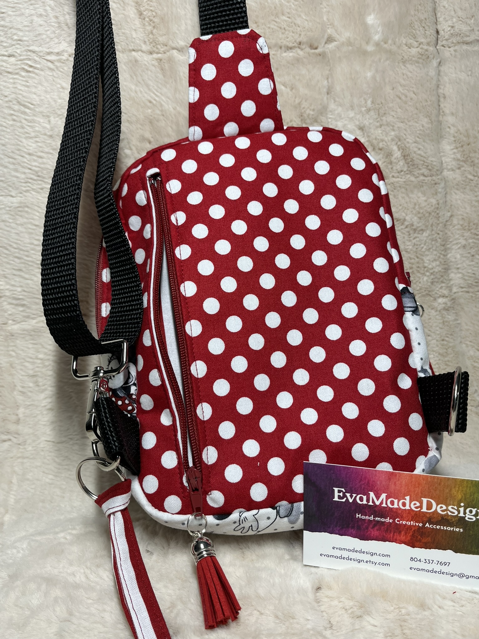 Mini Sling Bag - 'Mickey & Minnie in Paris'
