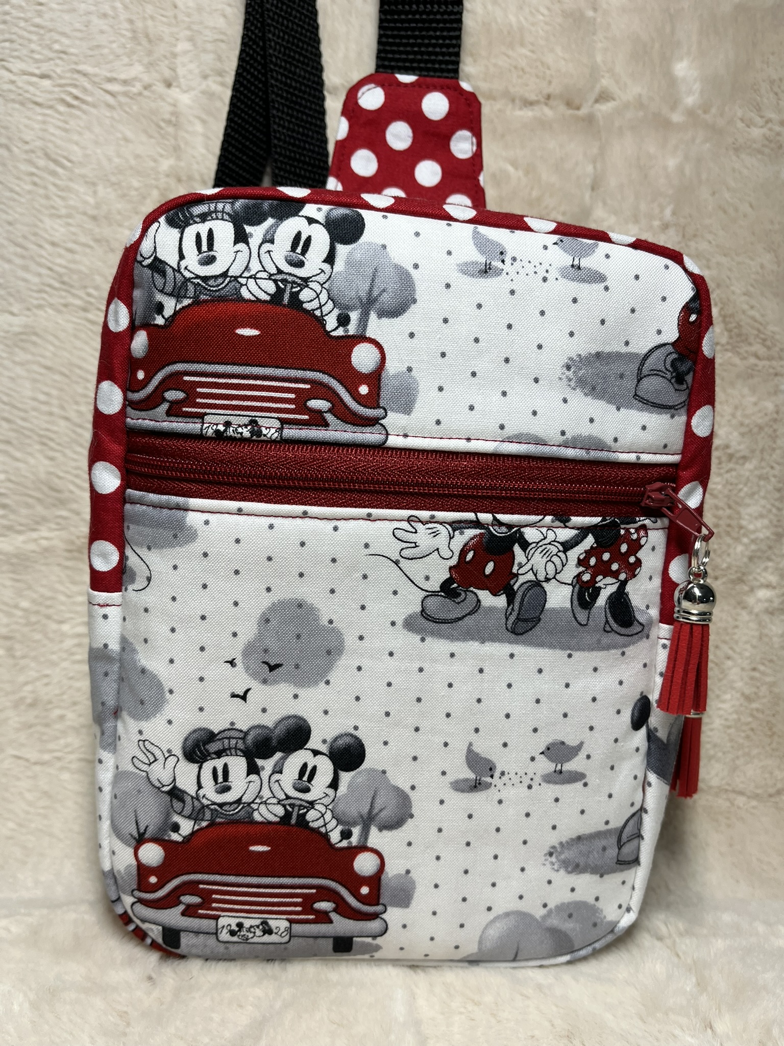 Mini Sling Bag - 'Mickey & Minnie in Paris'