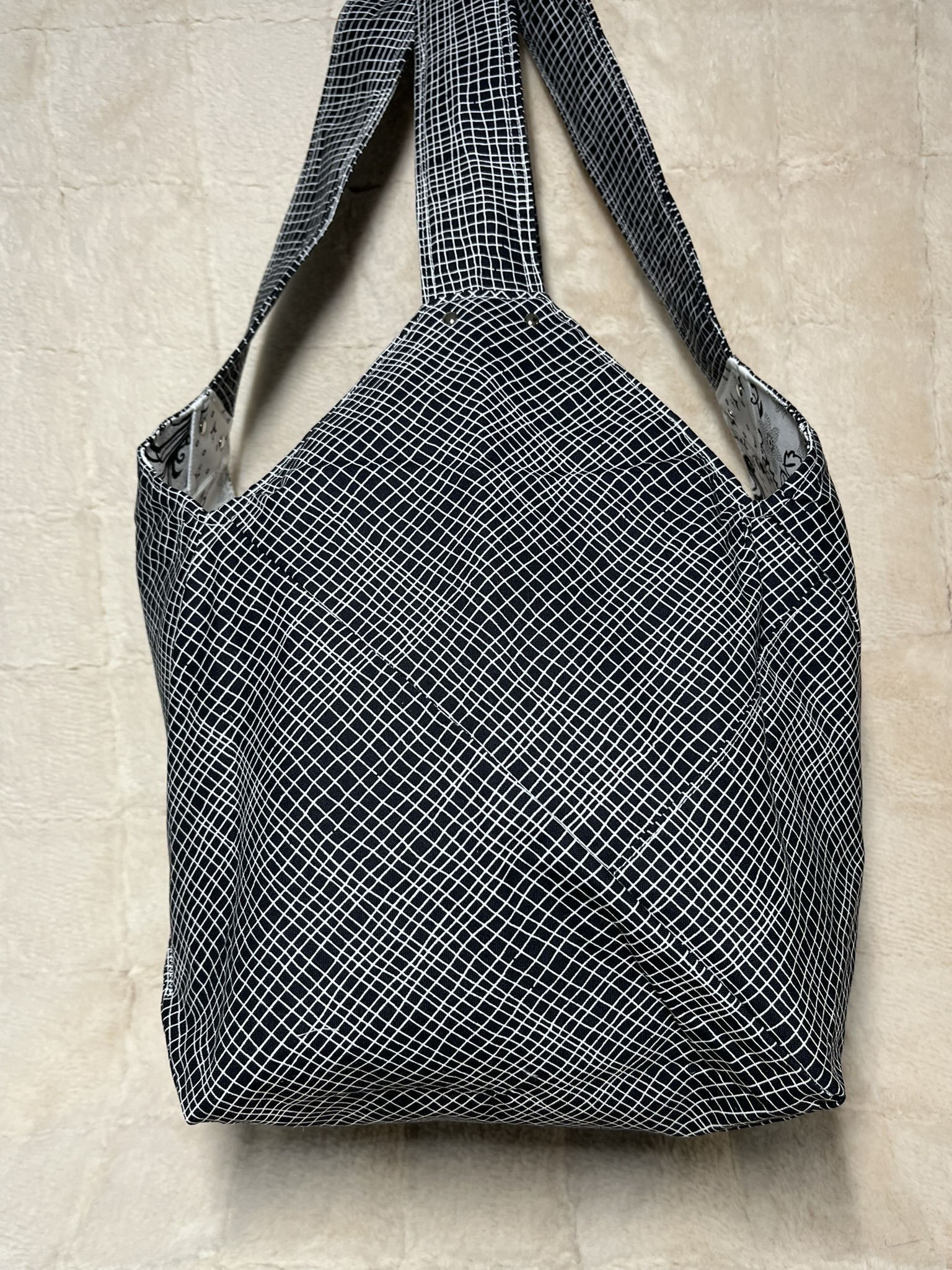 Black & White Large Mondo Bag, Reversible