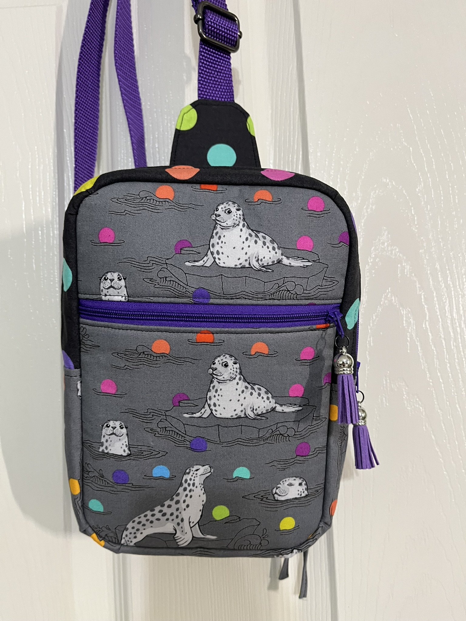 Mini Sling Bag – "Graywork" by Tula Pink