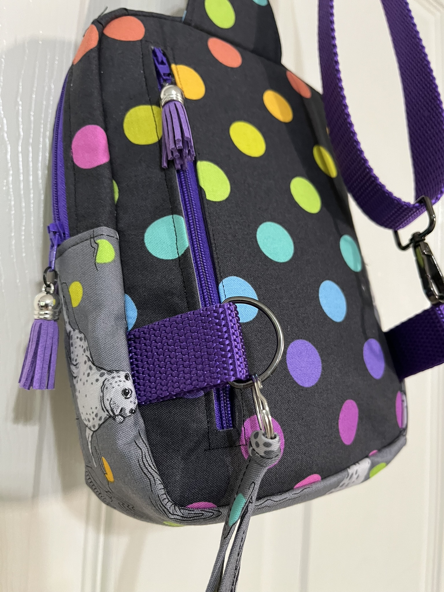 Mini Sling Bag – "Graywork" by Tula Pink