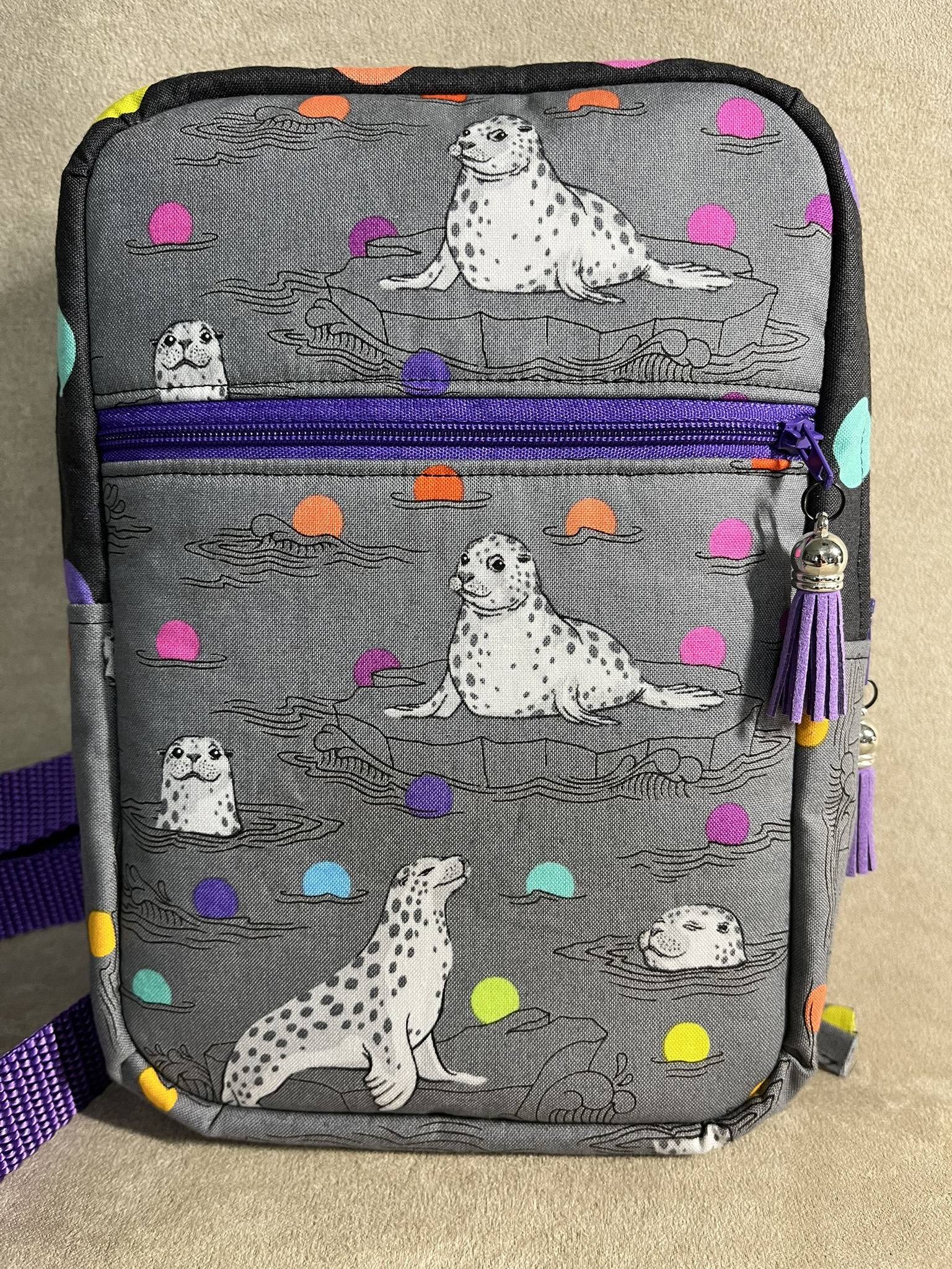 Mini Sling Bag – "Graywork" by Tula Pink