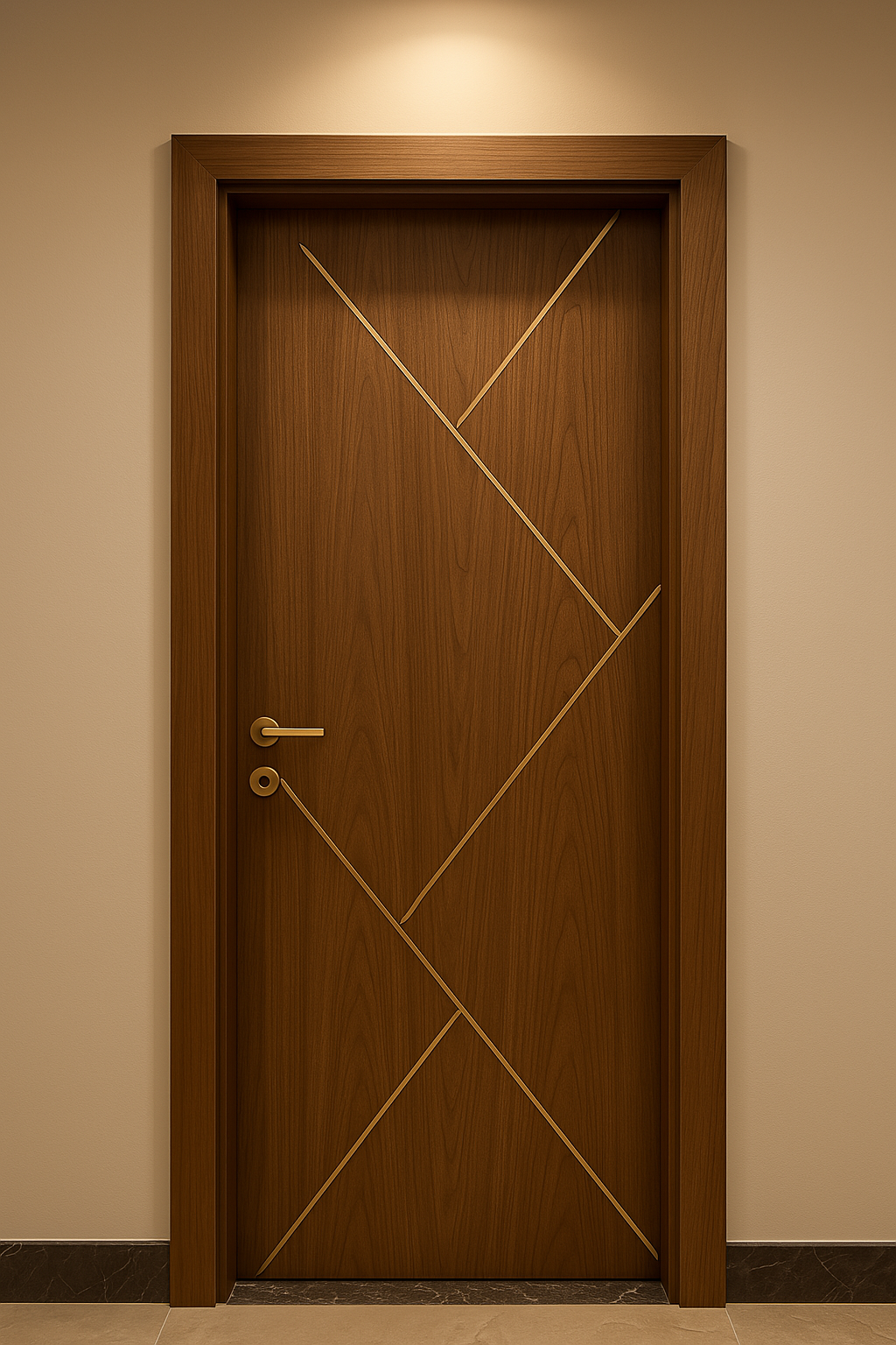 باب داخلي – النوع الثاني – تصميم اختياري بخامة كونتر طبقات / Interior Door – Type 2 – Any Design with Upgraded Blockboard Core