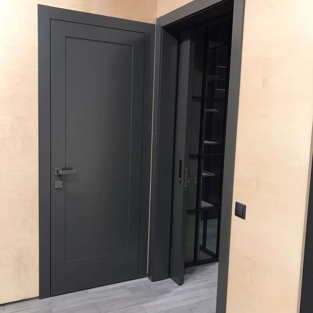 باب داخلي – النوع الثالث – مصمط من خشب موسكي طبيعي / Interior Door – Type 3 – Solid Moski Wood Core