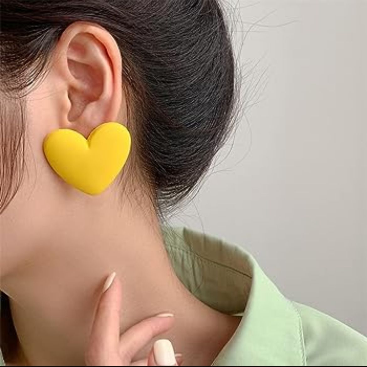 Chunky Heart Stud Earrings