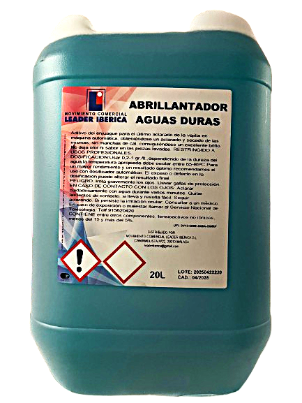 Abrillantador Aguas Duras 20 L