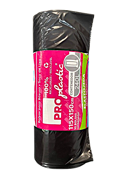 Bolsa Basura 115x150 240 L Negra