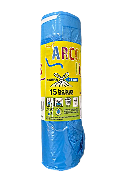 Bolsa Basura 55x55 30 L Azul 