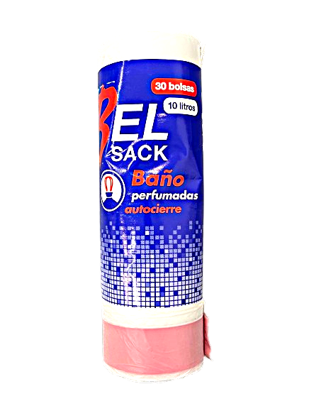 Bolsa Basura 39x40 10 L Autocierre Blanca