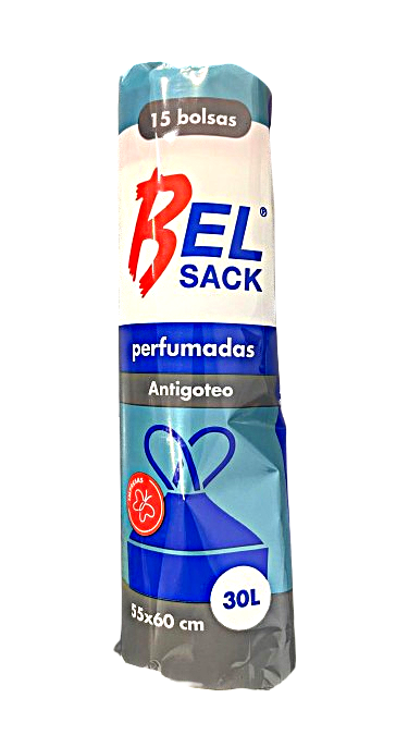 Bolsa Basura 55x60 Azul Autocierre Azul