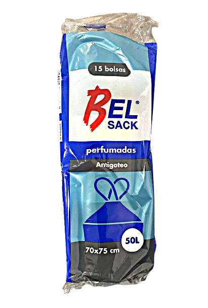 Bolsa Basura 70x75 Azul Autocierre Azul