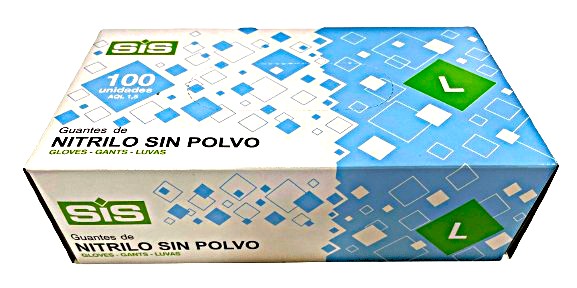 Guante Nitrilo Azul SIS T/L