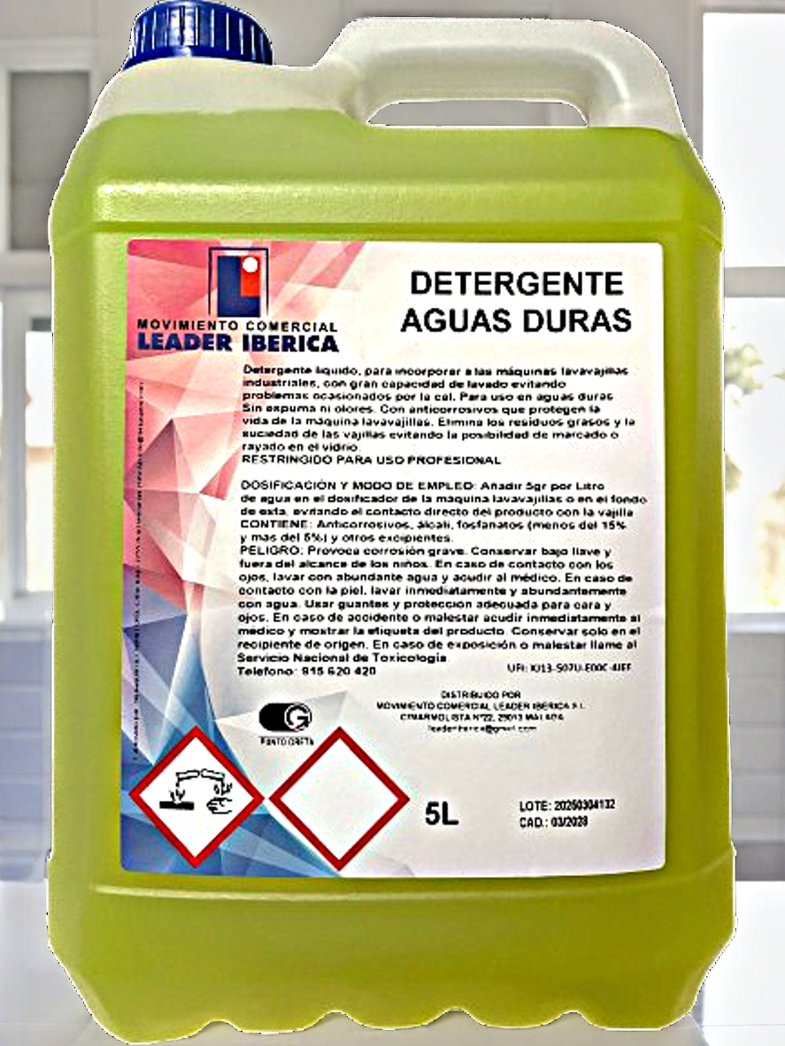 Detergente Aguas Duras 5 L