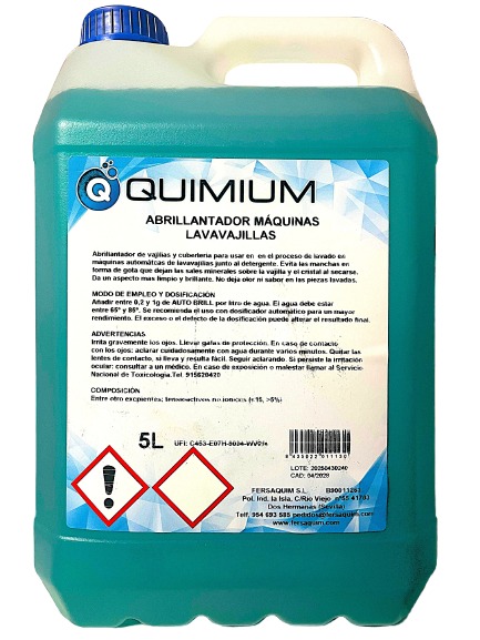 Abrillantador Máquinas Quimium 5 L