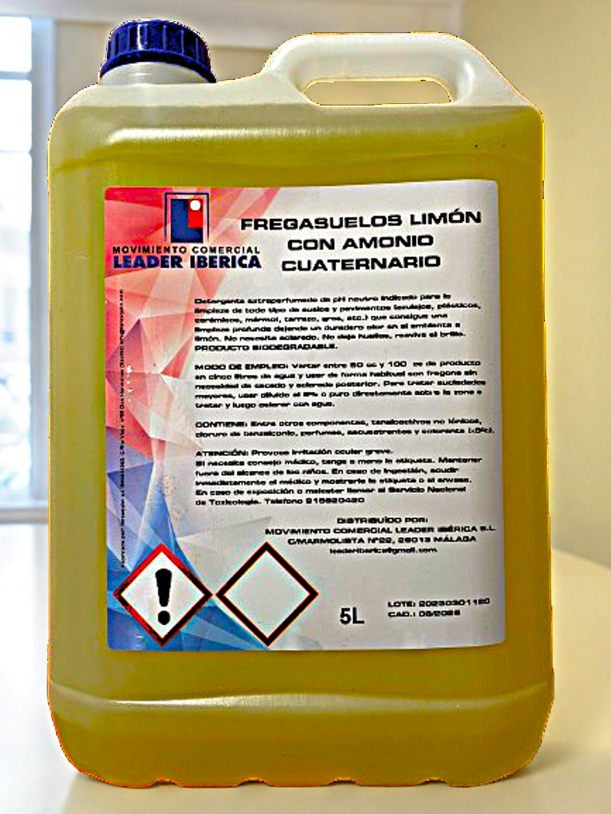 Fregasuelo Limon con Amonio Cuaternario 5 L