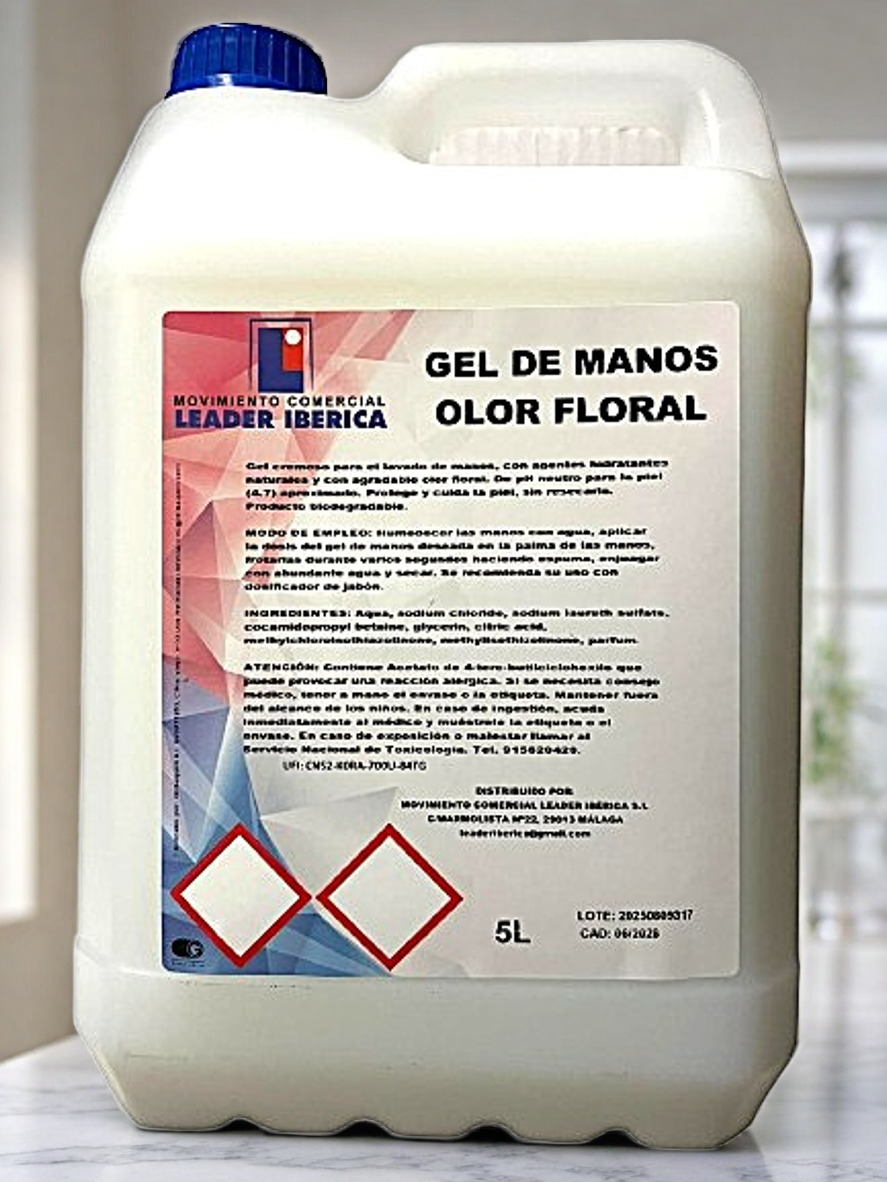 Gel de manos olor Floral 5 L