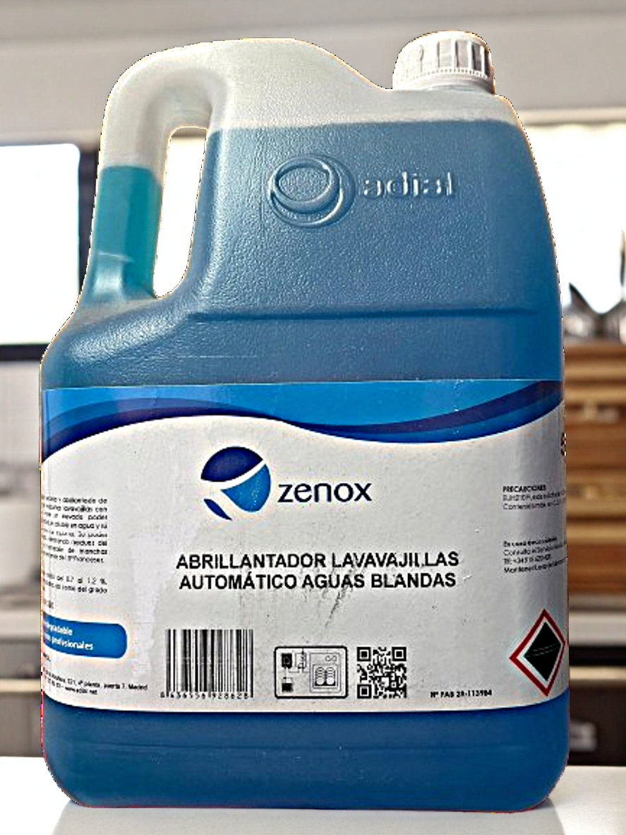 Abrillantador Zenox  Automático Aguas Duras 5 L
