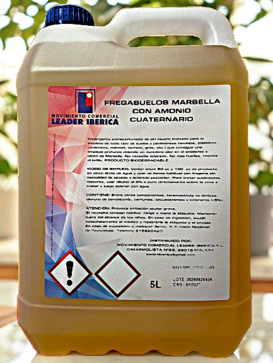 Fregasuelo Marsella con Amonio Cuaternario 5 L
