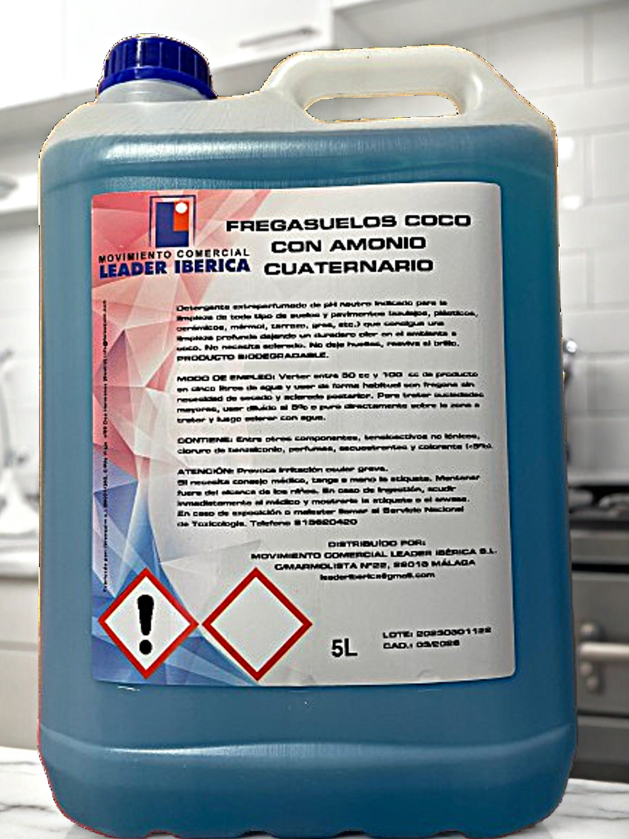 Fregasuelo Coco con Amonio Cuaternario  5 L