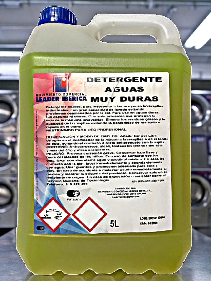 Detergente Aguas Muy Duras 5 L