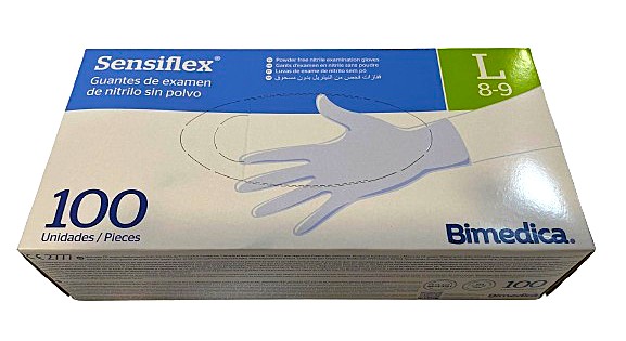 Guante Nitrilo Azul Sensiflex T/L