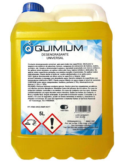 Desengrasante Universal Quimium 5 L