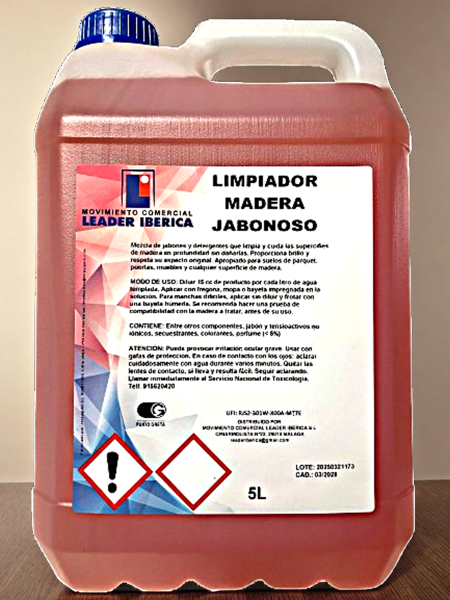 Limpiador Madera Jabonoso 5 L