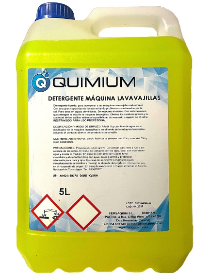 Detergente Máquinas Quimium 5 L