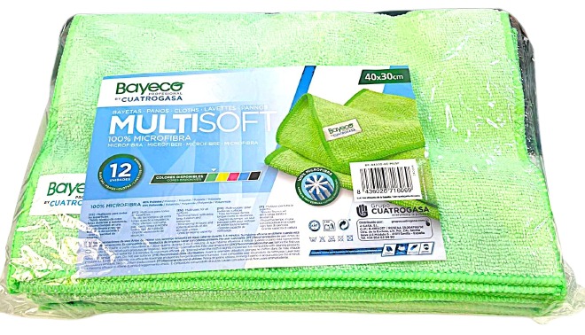 Bayeta Microfibra Gasa 12 U Verde