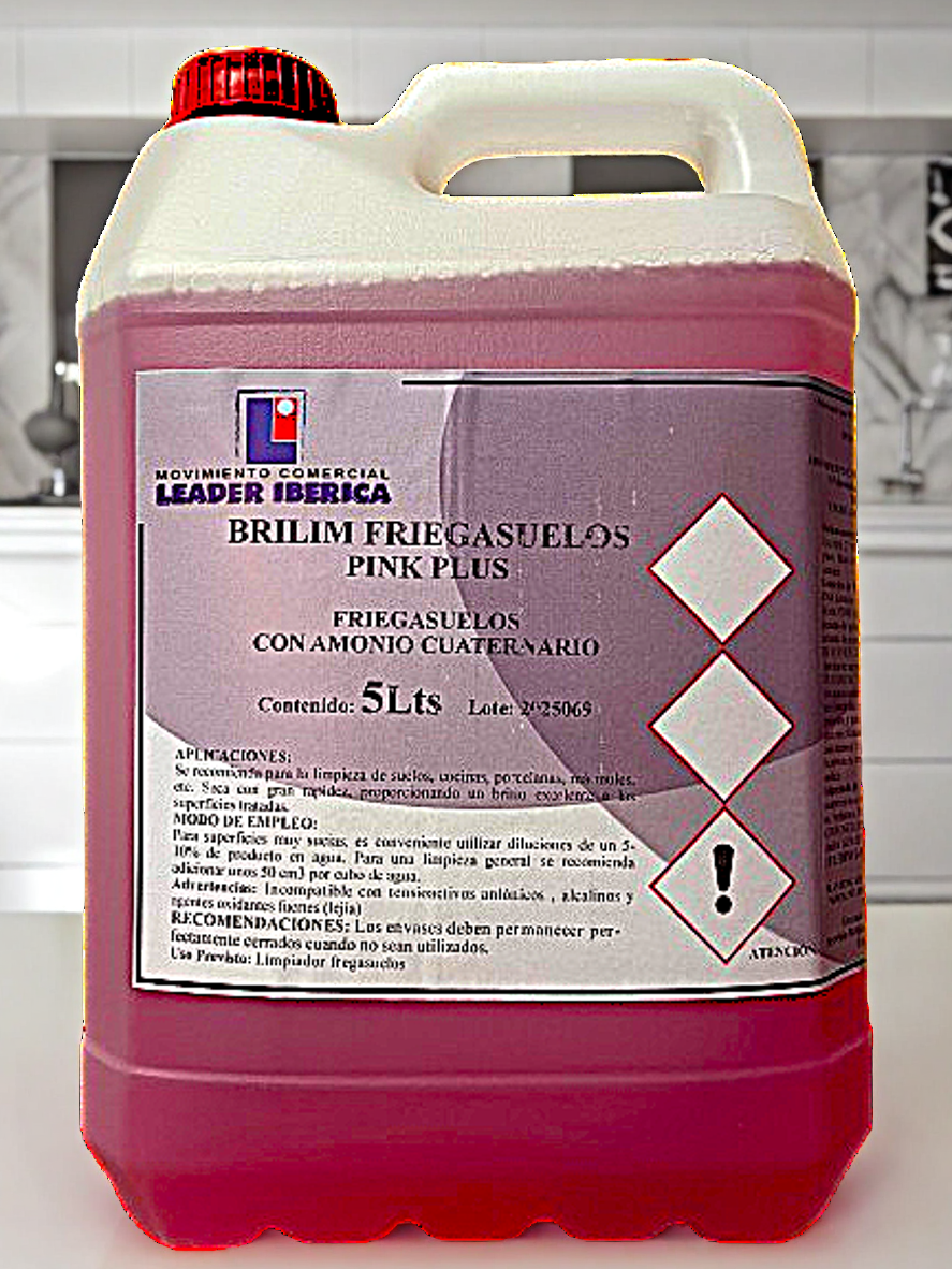 Fregasuelo Pink con Amonio Cuaternario 5 L