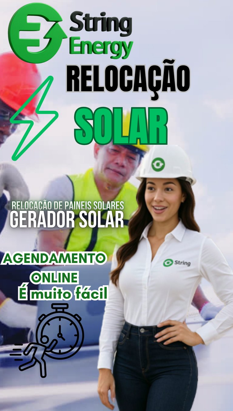 Realocação e Instalação de até 70 Placas Solares