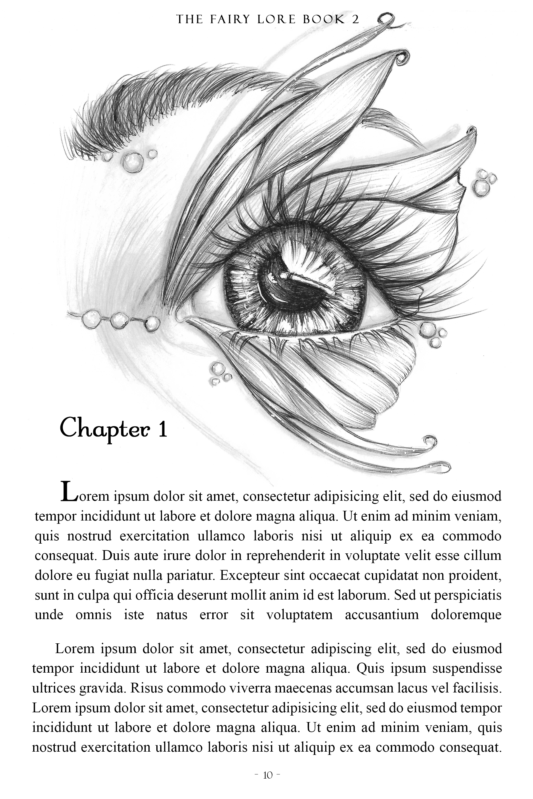 Single Fairy Eye Chapter Header Illustration