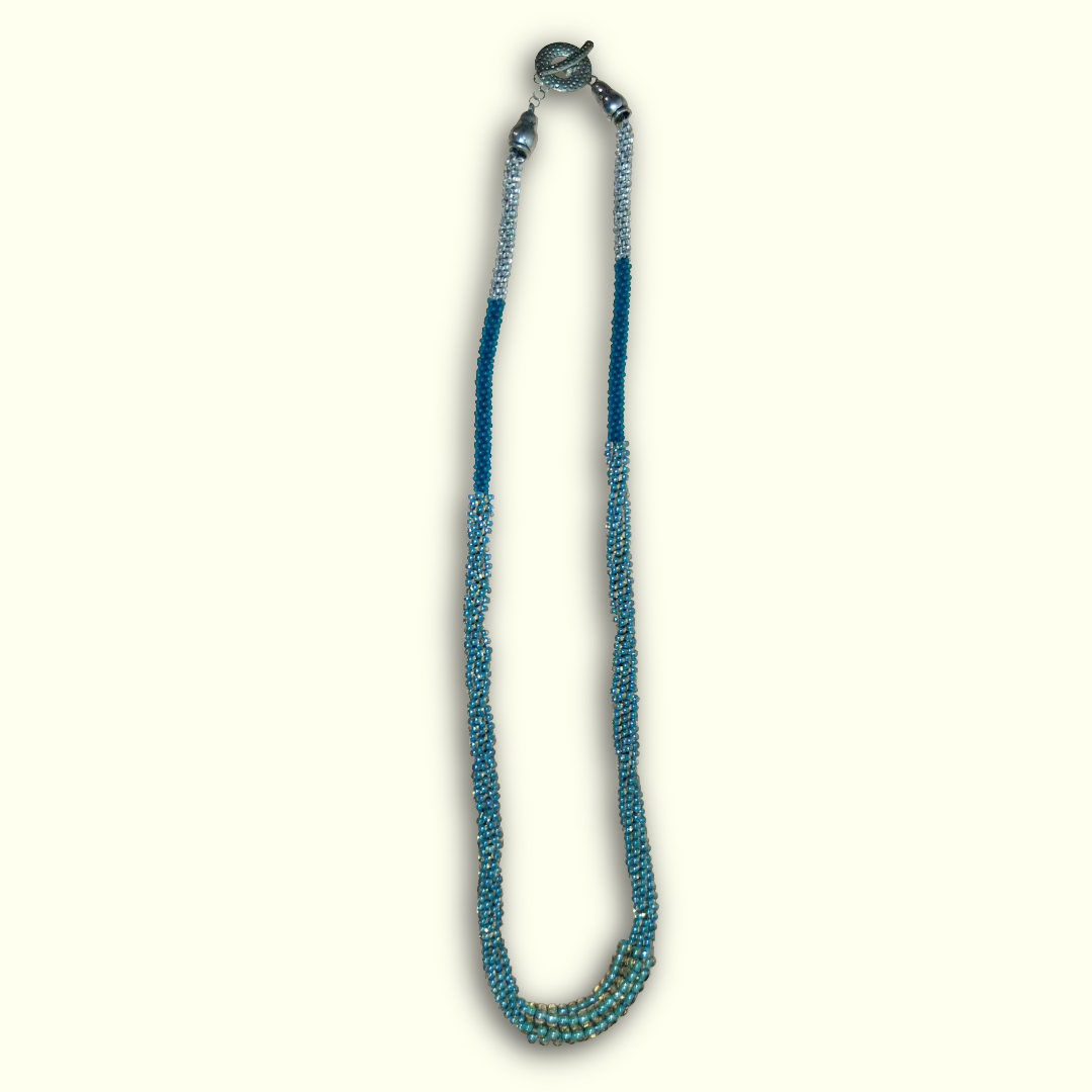 Ocean Dream Beaded Statement Necklace (Can Double as a bracelet)