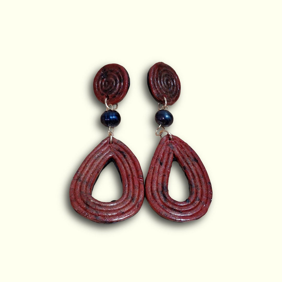 Rustic Charm Clay Earrings
