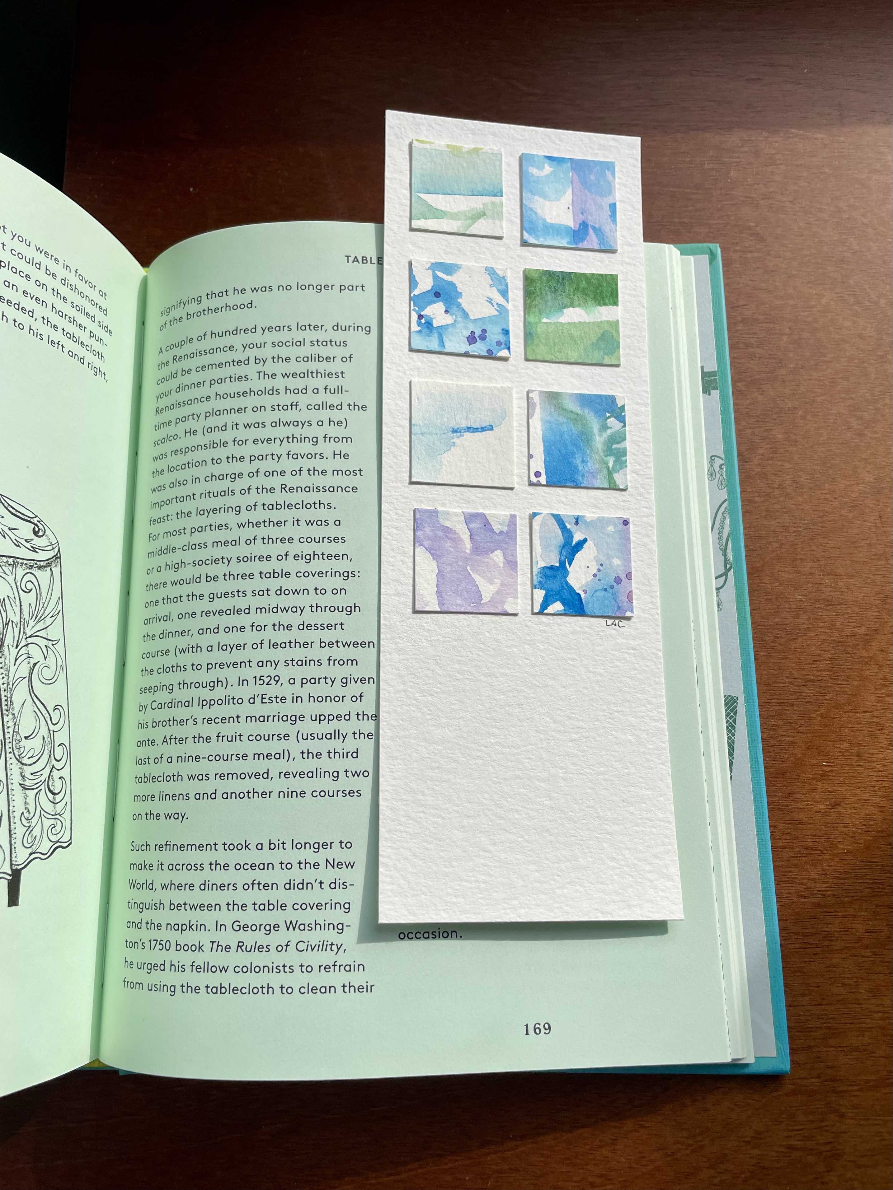 Handmade Abstract Art Bookmark