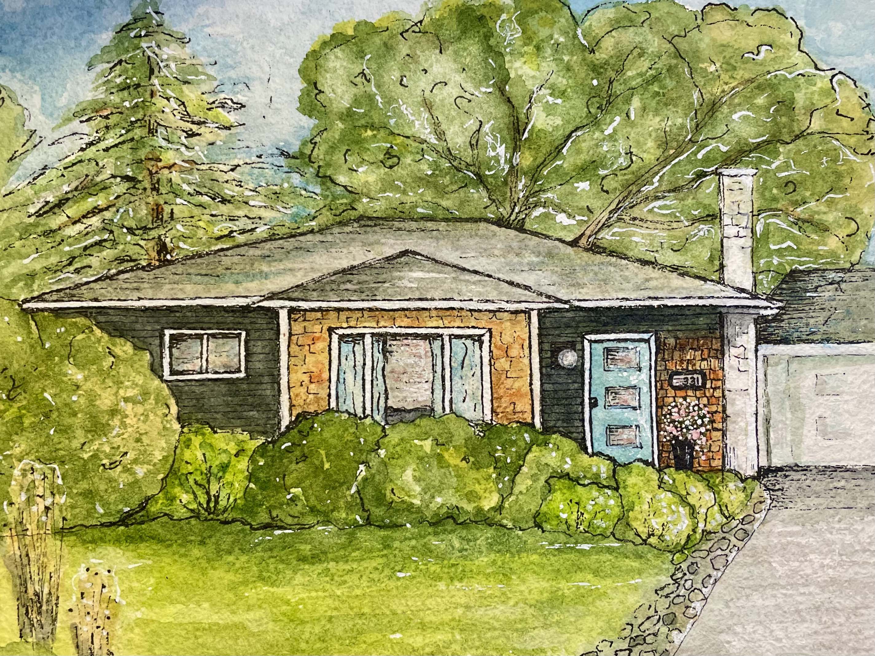 Custom Watercolor Painting