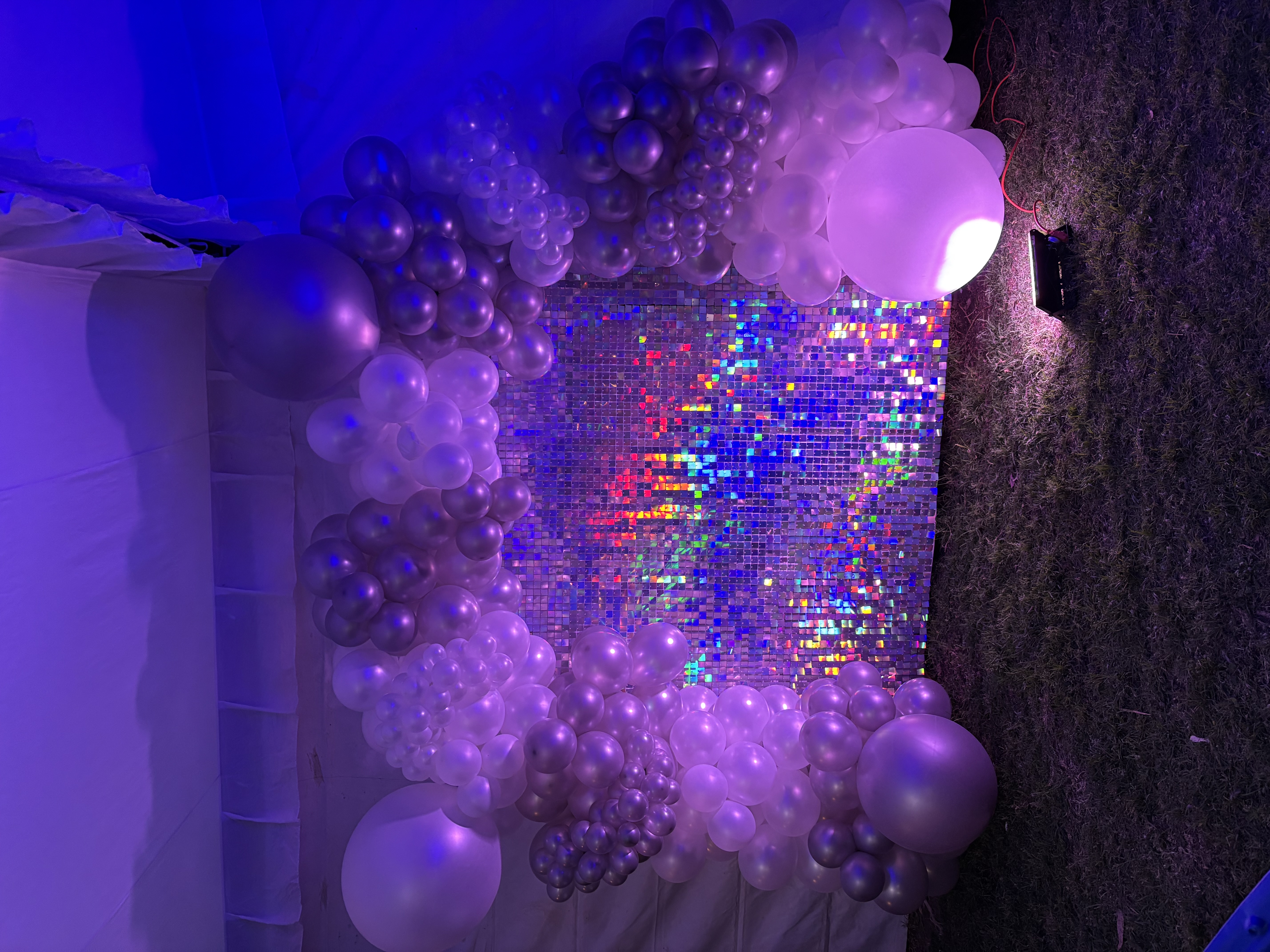 Renta Decoración Shimmer PLATA UNICORNIO