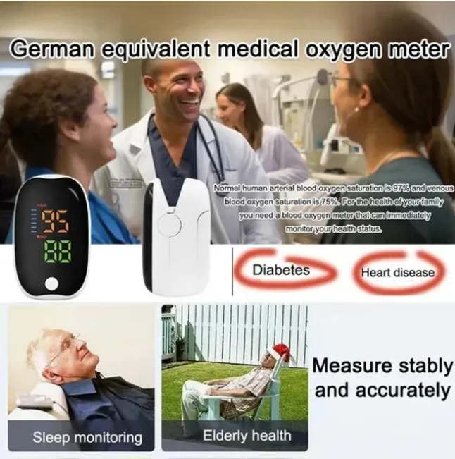 High-Precision Medical Pulse Oximeter - 6857a6a6b8fc3e8554023f01-68591952b8fc3e855407c81a