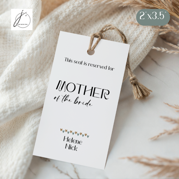 Teal-Gold Floral Place-Reserved Card / Tag