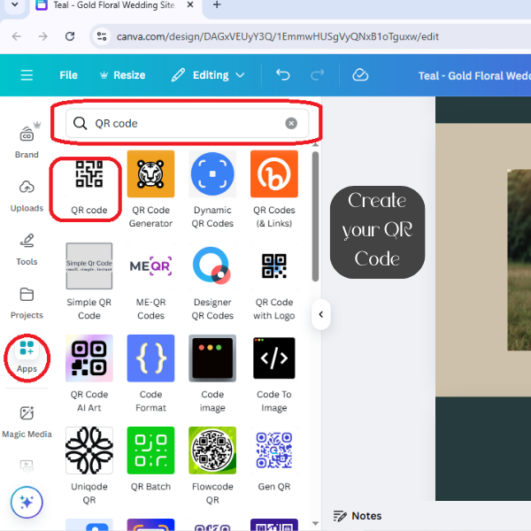 Teal-Gold Floral Wedding Website