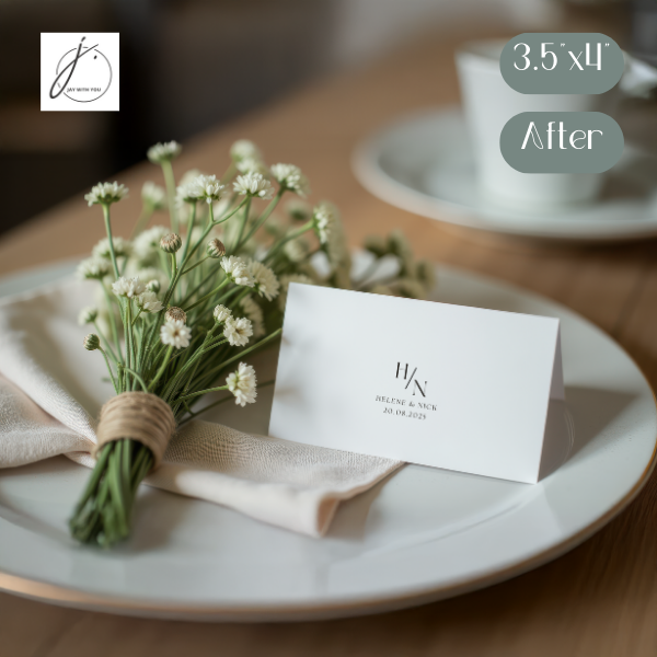 Teal-Gold Floral Place-Reserved Card / Tag