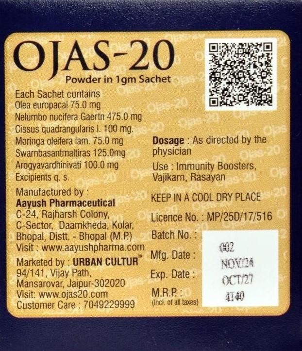 Ojas-20 Ayurvedic Medicine