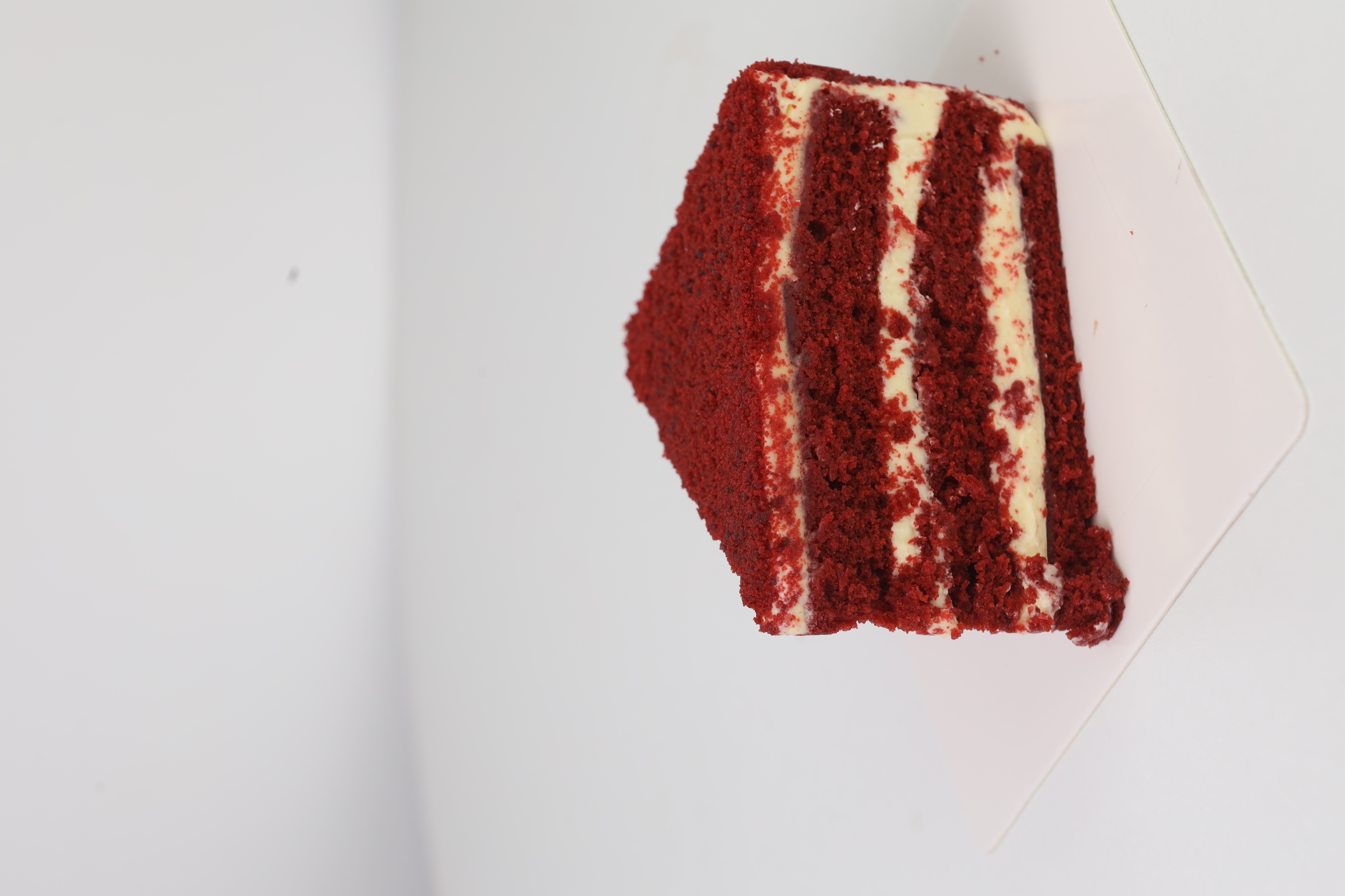 Red velvet cake slice