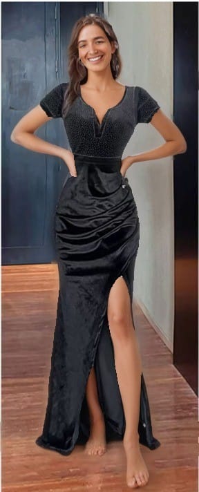 Elegant Black Evening Gown