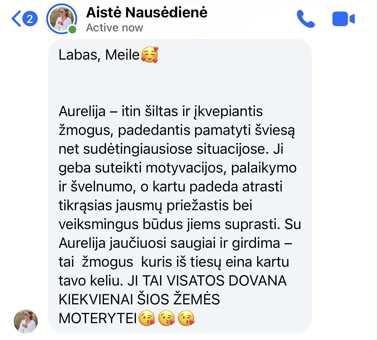 Intuityvi konsultacija (on-line)