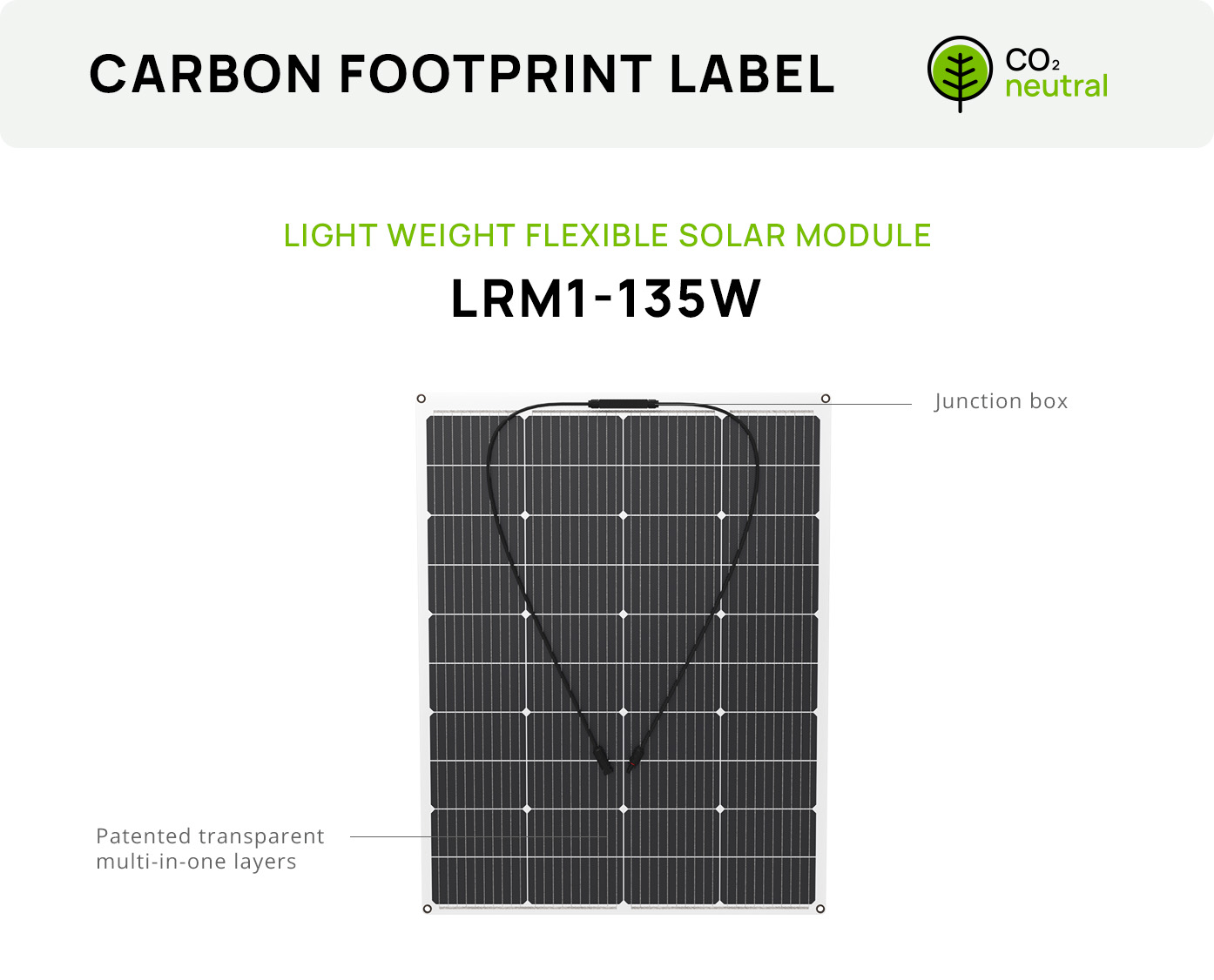 135W Light Weight Flexible Solar Module