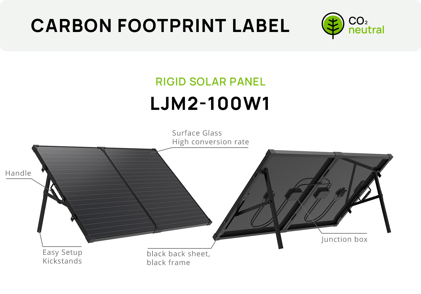 100W Rigid Solar Panel
