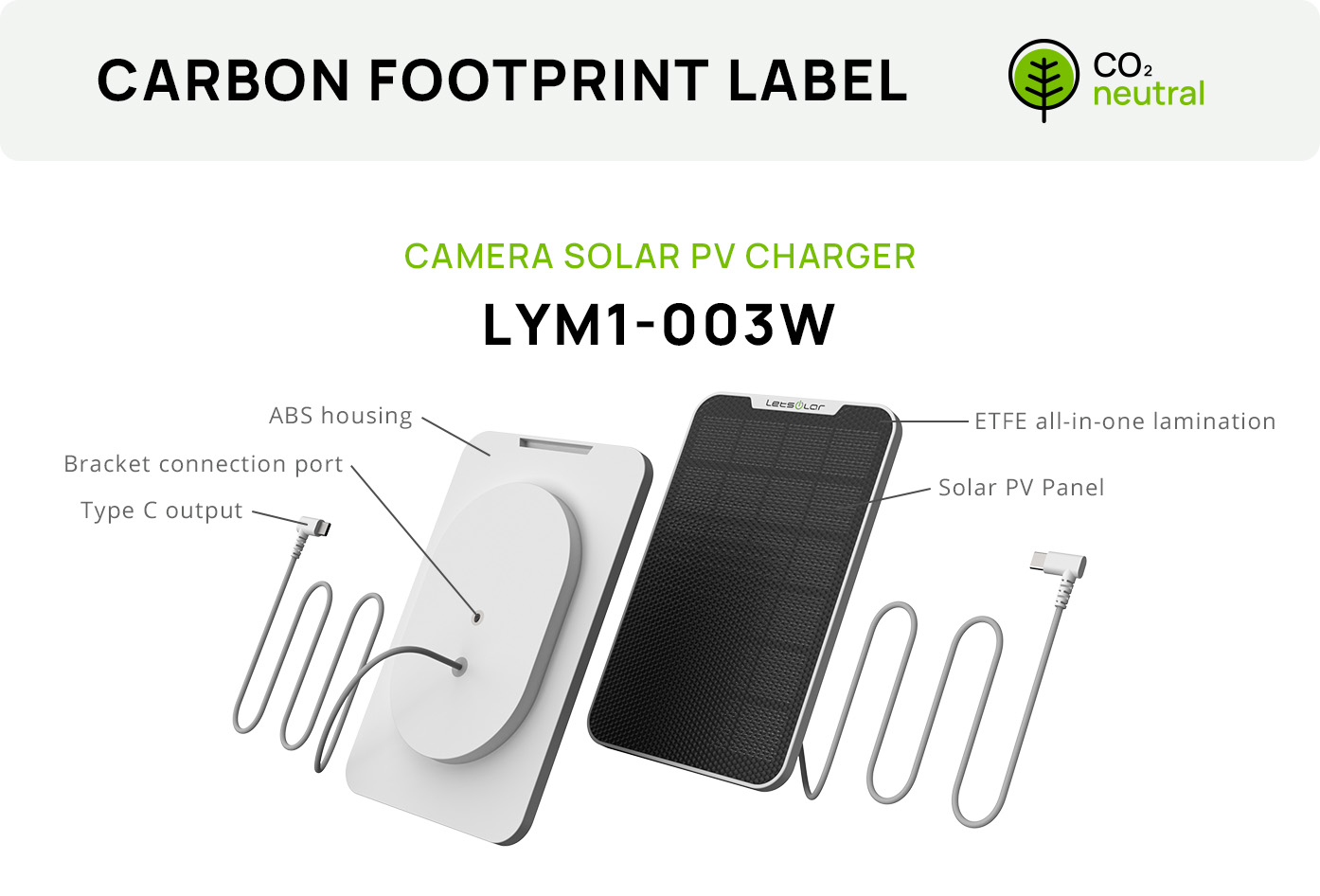 3W Camera Solar PV Charger