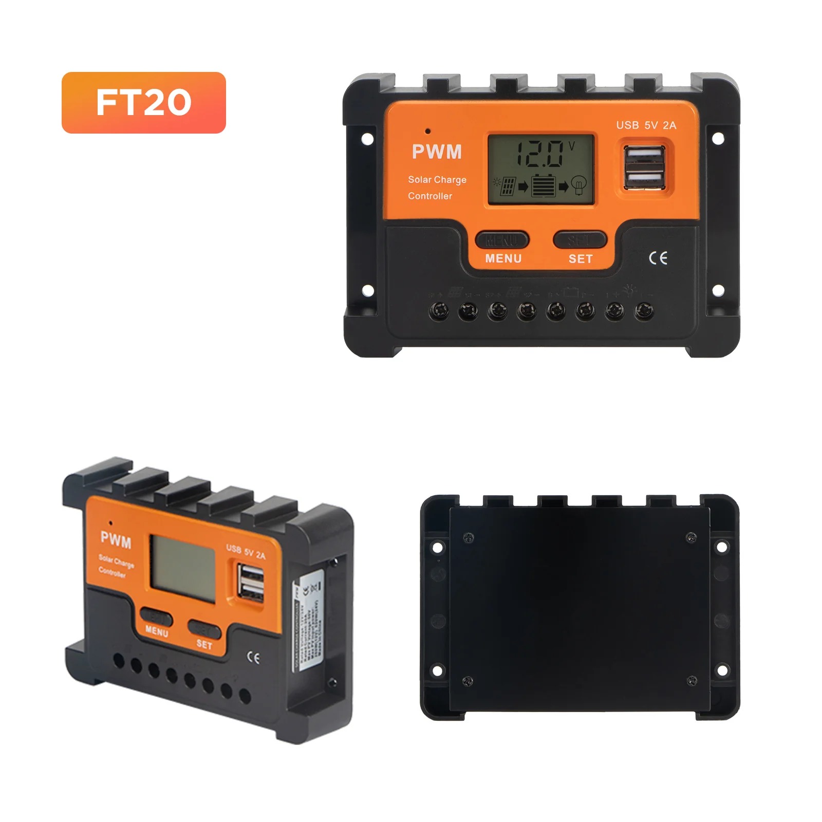 FT Series LET PWM12/24V solar charge controller