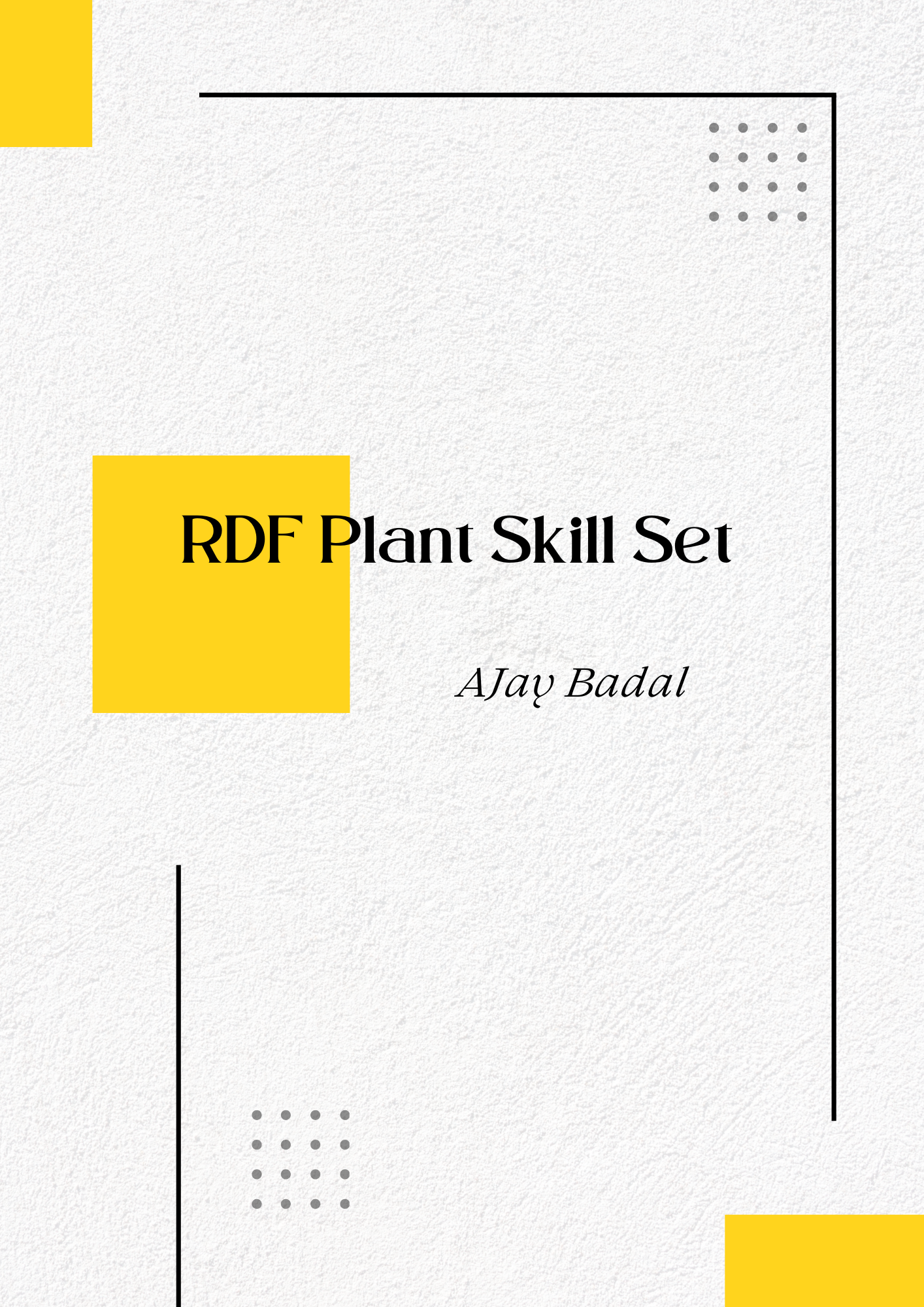 RDF Plant Skills Set